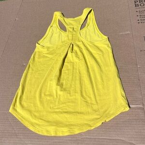 Lululemon Love Yellow Tank Pleated Yoga Top